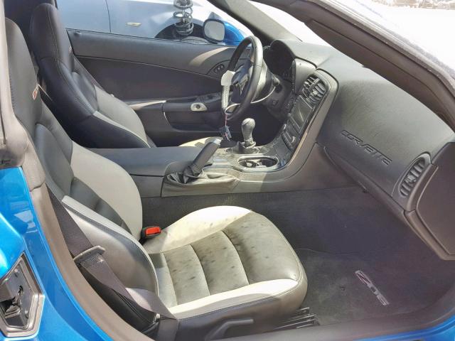 1G1YY26E885115883 - 2008 CHEVROLET CORVETTE Z BLUE photo 5