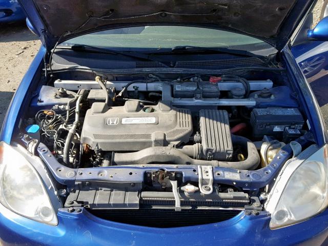 JHMZE14761T003313 - 2001 HONDA INSIGHT BLUE photo 7