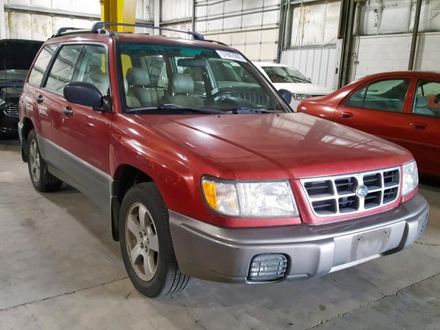 JF1SF6550YH708119 - 2000 SUBARU FORESTER S RED photo 1