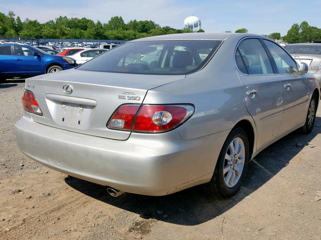 JTHBA30G645027747 - 2004 LEXUS ES 330 SILVER photo 4