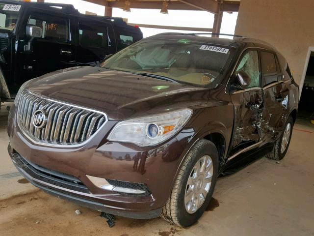 5GAKRCKD8GJ298643 - 2016 BUICK ENCLAVE BROWN photo 2