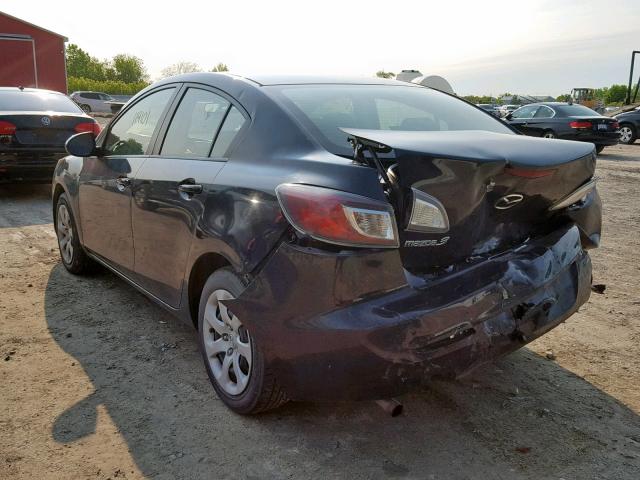 JM1BL1UF2D1716502 - 2013 MAZDA 3 I BLACK photo 3