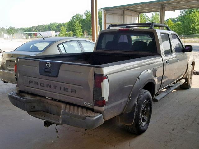 1N6ED29X63C422604 - 2003 NISSAN FRONTIER C GRAY photo 4