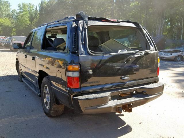 1GKFK66U36J155991 - 2006 GMC YUKON XL D BLACK photo 3