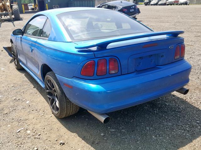 1FAFP42X2WF216340 - 1998 FORD MUSTANG GT BLUE photo 3