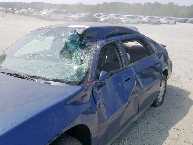 2G1WF52E349294089 - 2004 CHEVROLET IMPALA BLUE photo 9