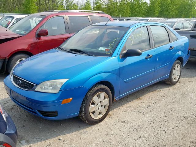 1FAFP34N77W338196 - 2007 FORD FOCUS ZX4 BLUE photo 2