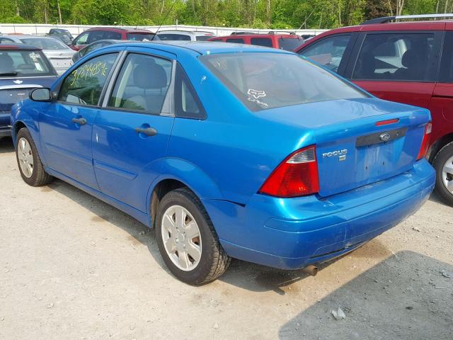 1FAFP34N77W338196 - 2007 FORD FOCUS ZX4 BLUE photo 3