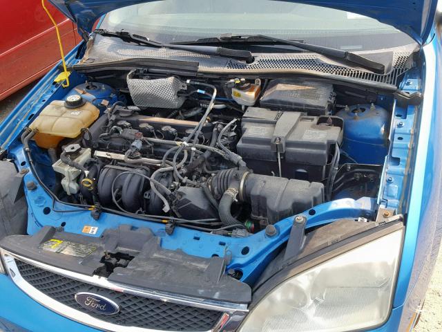 1FAFP34N77W338196 - 2007 FORD FOCUS ZX4 BLUE photo 7