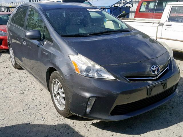 JTDZN3EU8D3265159 - 2013 TOYOTA PRIUS V GRAY photo 1