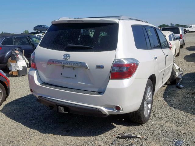 JTEBW3EH8A2047222 - 2010 TOYOTA HIGHLANDER WHITE photo 4