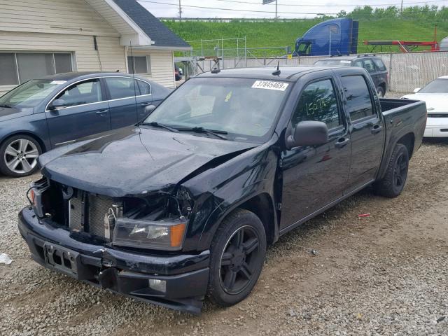 1GCCS136758178946 - 2005 CHEVROLET COLORADO BLACK photo 2