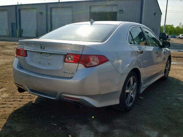 JH4CU2E8XCC001282 - 2012 ACURA TSX SE SILVER photo 4