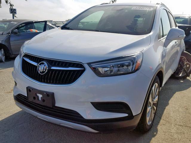 KL4CJASB5HB009558 - 2017 BUICK ENCORE PRE WHITE photo 2