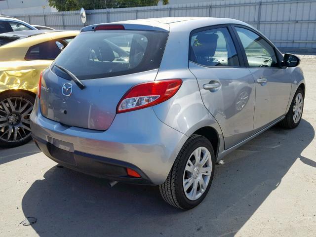 JM1DE1KZ7E0173106 - 2014 MAZDA MAZDA2 SPO SILVER photo 4