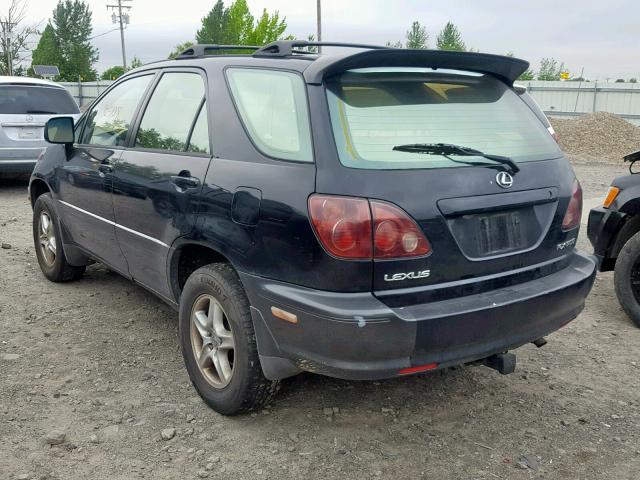 JT6HF10U9Y0101423 - 2000 LEXUS RX 300 BLACK photo 3