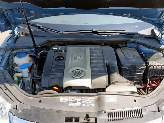 WVWFA71F17V049823 - 2007 VOLKSWAGEN EOS 2.0T L BLUE photo 7