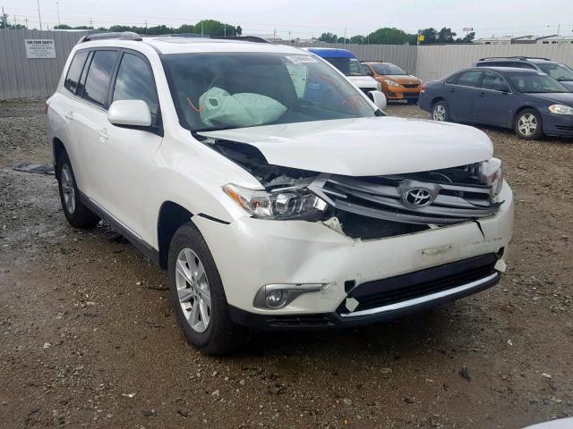 5TDBK3EH8CS097579 - 2012 TOYOTA HIGHLANDER WHITE photo 1