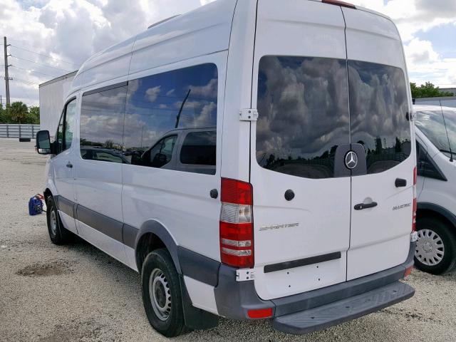 WDZPE7DC1E5937723 - 2014 MERCEDES-BENZ SPRINTER 2 WHITE photo 3