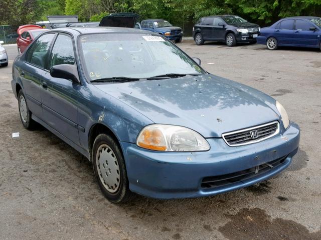 2HGEJ6620VH577338 - 1997 HONDA CIVIC DX BLUE photo 1