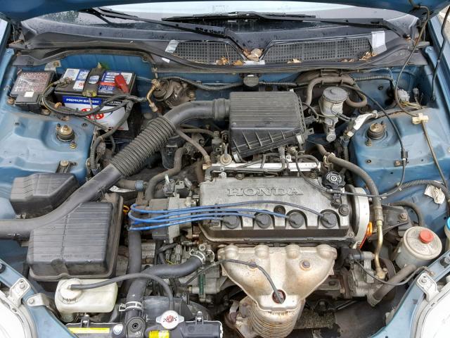 2HGEJ6620VH577338 - 1997 HONDA CIVIC DX BLUE photo 7