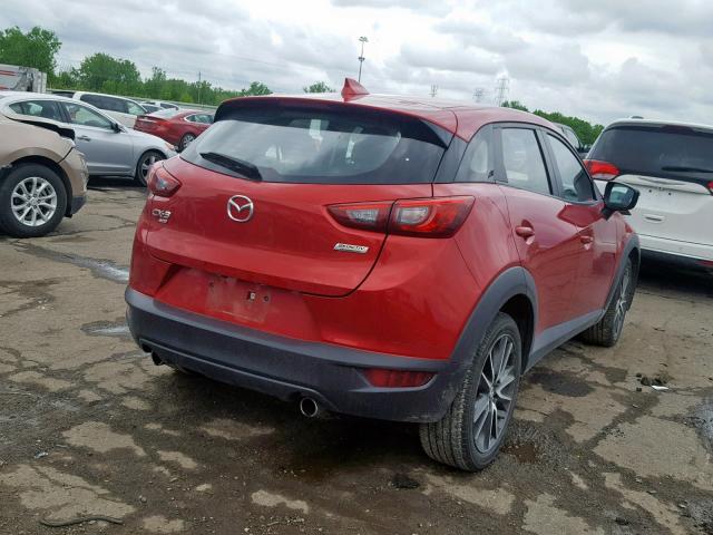 JM1DKFC77H0171461 - 2017 MAZDA CX-3 TOURI RED photo 4