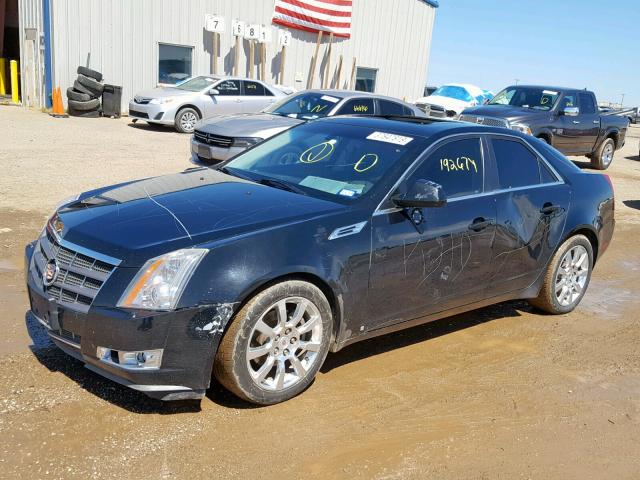 1G6DV57V680145964 - 2008 CADILLAC CTS HI FEA BLACK photo 2