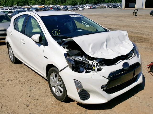 JTDKDTB34G1589564 - 2016 TOYOTA PRIUS C WHITE photo 1