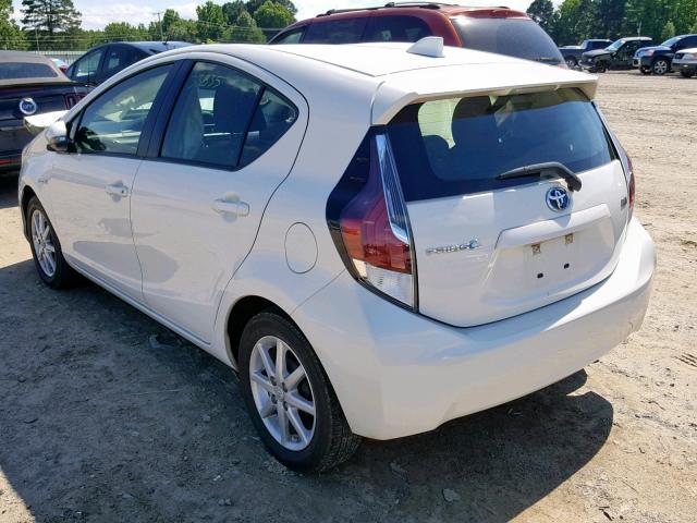 JTDKDTB34G1589564 - 2016 TOYOTA PRIUS C WHITE photo 3