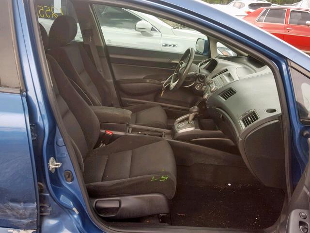 19XFA16649E040885 - 2009 HONDA CIVIC LX-S Mavi foto 5