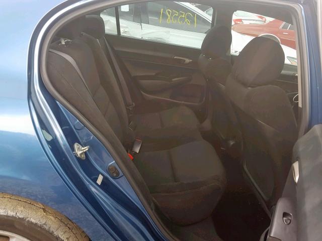 19XFA16649E040885 - 2009 HONDA CIVIC LX-S Mavi foto 6