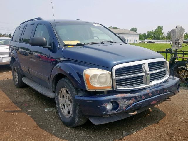 1D4HB48D25F593606 - 2005 DODGE DURANGO SL BLUE photo 1