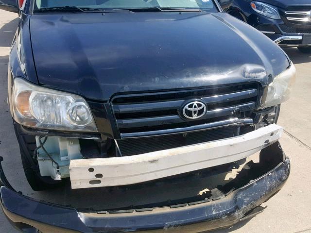 JTEDP21AX70136366 - 2007 TOYOTA HIGHLANDER BLACK photo 9