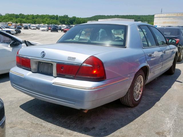 2MEFM74W41X695669 - 2001 MERCURY GRAND MARQ BLUE photo 4