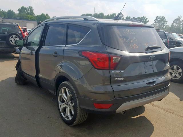 1FMCU0J9XKUA74614 - 2019 FORD ESCAPE TIT GRAY photo 3