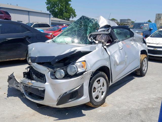 1G1JA5SH6F4182122 - 2015 CHEVROLET SONIC LS SILVER photo 2