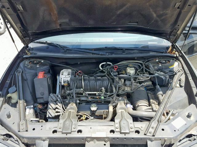 1G2WP52K6WF315428 - 1998 PONTIAC GRAND PRIX BLACK photo 7