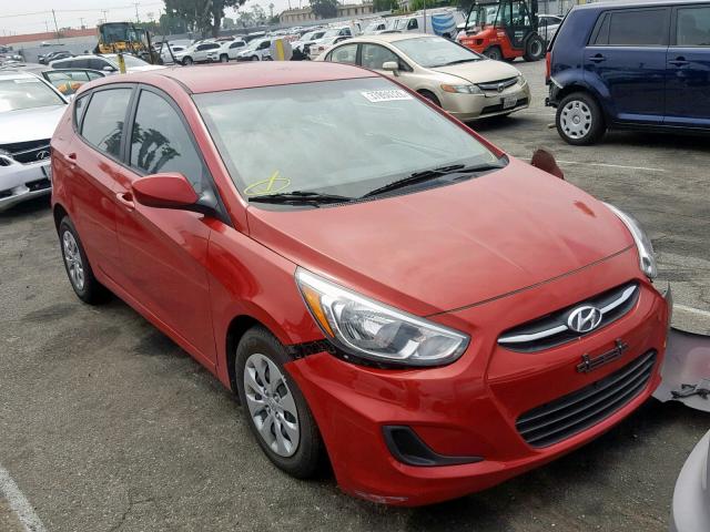 KMHCT5AE1GU251460 - 2016 HYUNDAI ACCENT SE RED photo 1