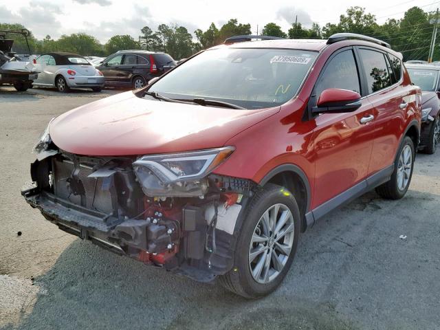 2T3YFREV9HW315171 - 2017 TOYOTA RAV4 LIMIT RED photo 2