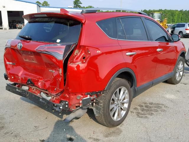 2T3YFREV9HW315171 - 2017 TOYOTA RAV4 LIMIT RED photo 4