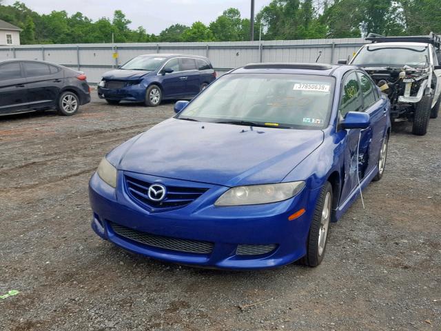 1YVHP84C255M33681 - 2005 MAZDA 6 I BLUE photo 2