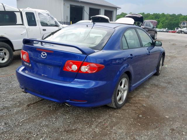 1YVHP84C255M33681 - 2005 MAZDA 6 I BLUE photo 4