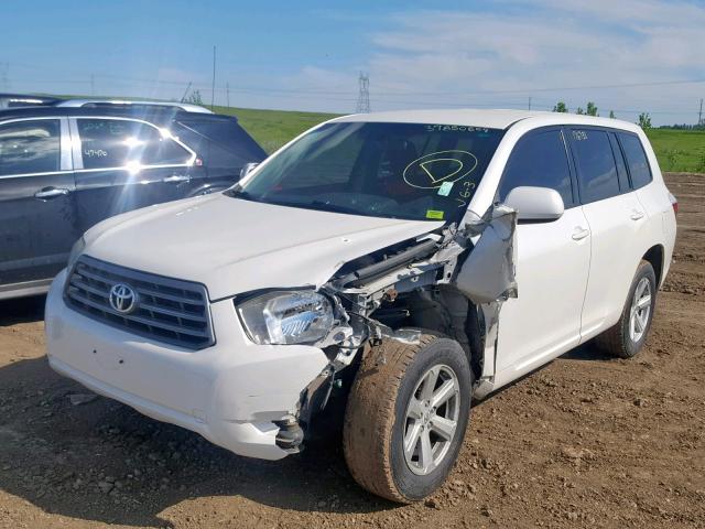 JTEES41A882038862 - 2008 TOYOTA HIGHLANDER WHITE photo 2