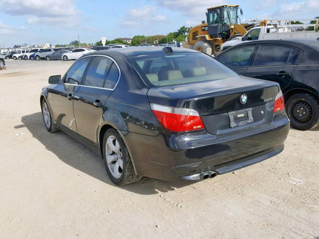 WBANA53505B857063 - 2005 BMW 525 I BLACK photo 3