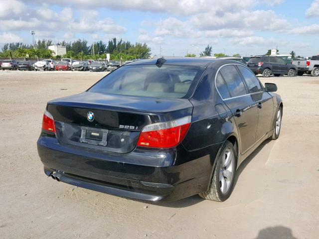 WBANA53505B857063 - 2005 BMW 525 I BLACK photo 4