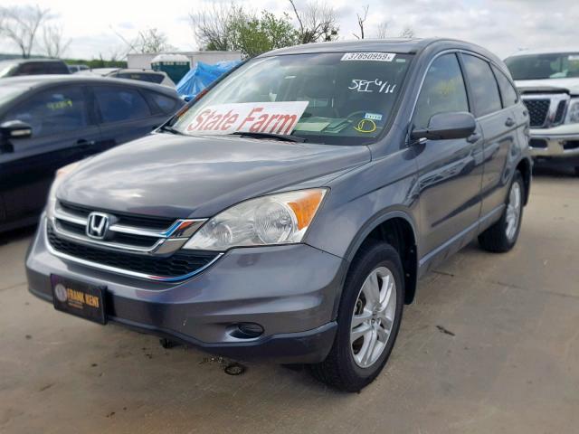 JHLRE3H79BC014107 - 2011 HONDA CR-V EXL GRAY photo 2