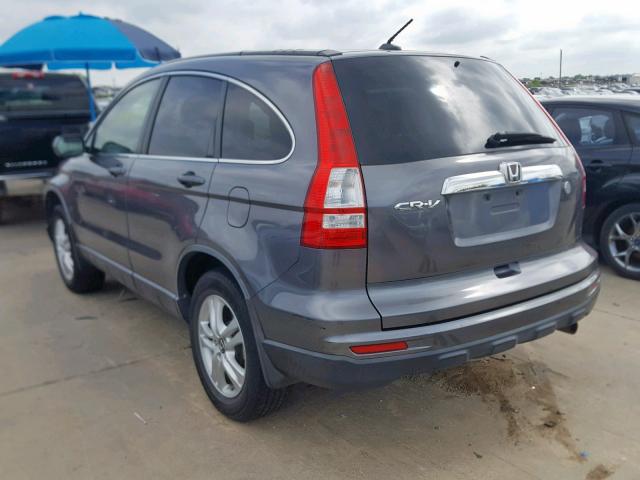 JHLRE3H79BC014107 - 2011 HONDA CR-V EXL GRAY photo 3