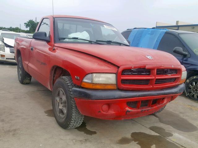 1B7FL26X7XS262159 - 1999 DODGE DAKOTA RED photo 1