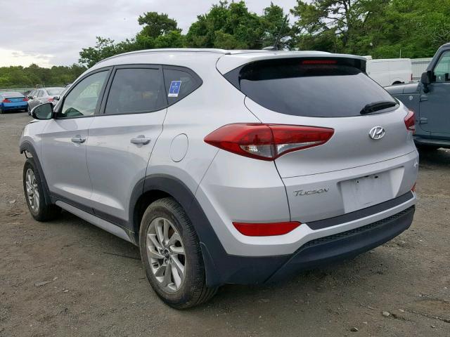 KM8J3CA42HU559015 - 2017 HYUNDAI TUCSON LIM SILVER photo 3