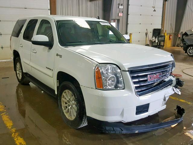 1GKFK13559R162513 - 2009 GMC YUKON HYBR WHITE photo 1